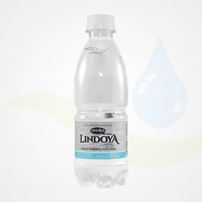 Água Mineral sem Gás Garrafas de 330 ml Lindoya Genuína